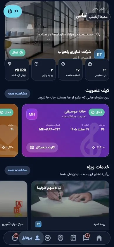 خانه نمایشی ساروپ بنفیت برای یک عضو ساختگی